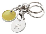 Trolley coin keyring, yellow