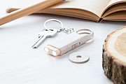 trolley coin keyring