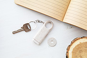 trolley coin keyring