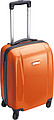 Trolley with four spinner wheels.Orange