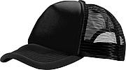 Trucker 5 panel cap, black
