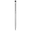 Twist and touch ball pen, matt silver