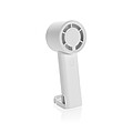 Twist RCS recycled plastic re-chargeable portable fan, white