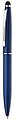 Twist type pen w stylus top, blue