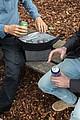 Two tone cooler bag,grey