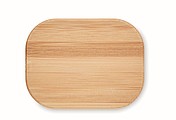 TWS earbuds in bamboo case