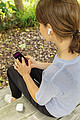 TWS earbuds in UV-C sterilising charging case