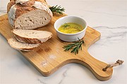 Ukiyo bamboo rectangle serving board, brown