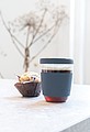 Ukiyo borosilicate glass with silicone lid and sleeve
