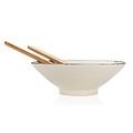 Ukiyo salad bowl with bamboo salad server