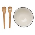Ukiyo salad bowl with bamboo salad server
