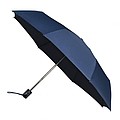 UMBERTO Folding umbrella with open-close systém, dark blue