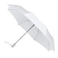 UMBERTO Folding umbrella with open-close systém, white