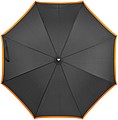 Umbrella made of pongee, automatic, orange