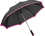 Umbrella made of pongee, automatic, pink