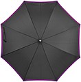 Umbrella made of pongee, automatic, purple
