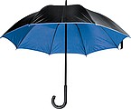 Umbrella with double nylon cover, blue