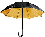 Umbrella with double nylon cover, golden