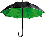 Umbrella with double nylon cover, green