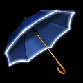 Umbrella with reflective border Blue