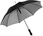 Umbrella with silver undersideBlack/silver