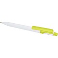 Unica recycled plastic ballpoint pen (blue ink), lime green