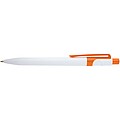 Unica recycled plastic ballpoint pen (blue ink), orange