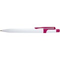 Unica recycled plastic ballpoint pen, magenta