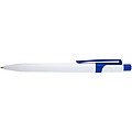 Unica recycled plastic ballpoint pen, royal blue