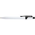 Unica recycled plastic ballpoint pen, solid black
