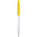 Unica recycled plastic ballpoint pen, yellow