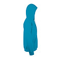 UNISEX HOODED SWEATSHIRT SNAKE, AQUA, 3XL