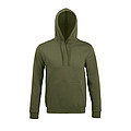 UNISEX HOODED SWEATSHIRT SNAKE, ARMY, L