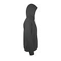 UNISEX HOODED SWEATSHIRT SNAKE, CHARCOAL MELANGE, L