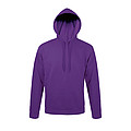 UNISEX HOODED SWEATSHIRT SNAKE, DARK PURPLE, L