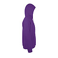 UNISEX HOODED SWEATSHIRT SNAKE, DARK PURPLE, L