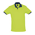 UNISEX POLO SHIRT PRINCE, APPLE GREEN/FRENCH NAVY, M