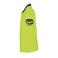 UNISEX POLO SHIRT PRINCE, APPLE GREEN/FRENCH NAVY, M