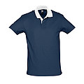 UNISEX POLO SHIRT PRINCE, FRENCH NAVY/WHITE, M