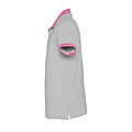 UNISEX POLO SHIRT PRINCE, GREY MELANGE/ORCHID PINK, M