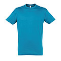 UNISEX ROUND COLLAR T-SHIRT REGENT, AQUA, M