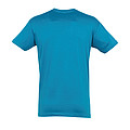 UNISEX ROUND COLLAR T-SHIRT REGENT, AQUA, M