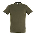 UNISEX ROUND COLLAR T-SHIRT REGENT, ARMY, L