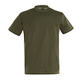 UNISEX ROUND COLLAR T-SHIRT REGENT, ARMY, L