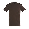 UNISEX ROUND COLLAR T-SHIRT REGENT, CHOCOLATE, L
