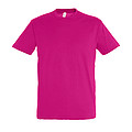 UNISEX ROUND COLLAR T-SHIRT REGENT, FUCHSIA, L