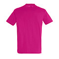 UNISEX ROUND COLLAR T-SHIRT REGENT, FUCHSIA, L