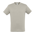 UNISEX ROUND COLLAR T-SHIRT REGENT, LIGHT GREY, L