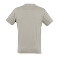 UNISEX ROUND COLLAR T-SHIRT REGENT, LIGHT GREY, L