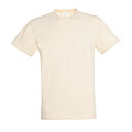 UNISEX ROUND COLLAR T-SHIRT REGENT, NATURAL, L